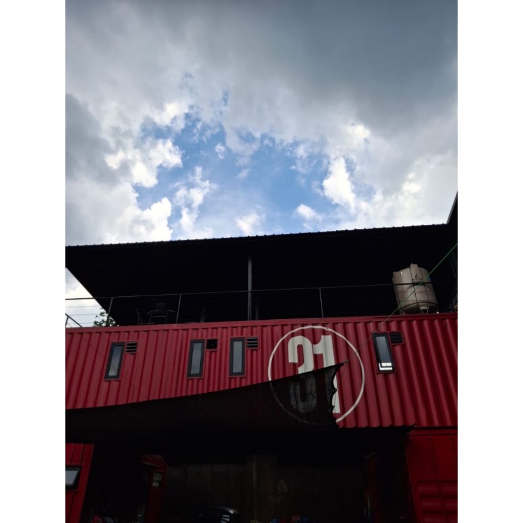 Kanopi Bahan Besi Hollow Atap Alderon