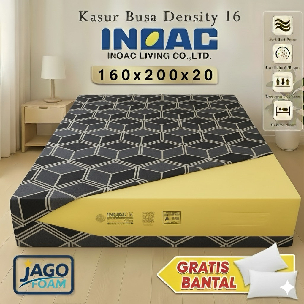 Kasur Busa Inoac EPV D16 No2 Ukuran 160x200x20 Garansi Resmi 10 Tahun