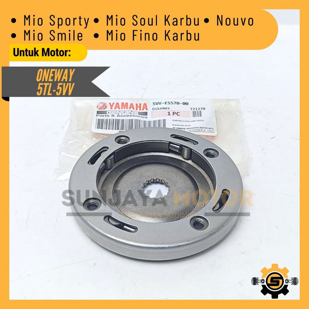 Rumah Pelor Stater Original Yamaha 5VV 5TL Oneway Starter Mio Sporty Mio Smile Mio Soul Fino Karbu N