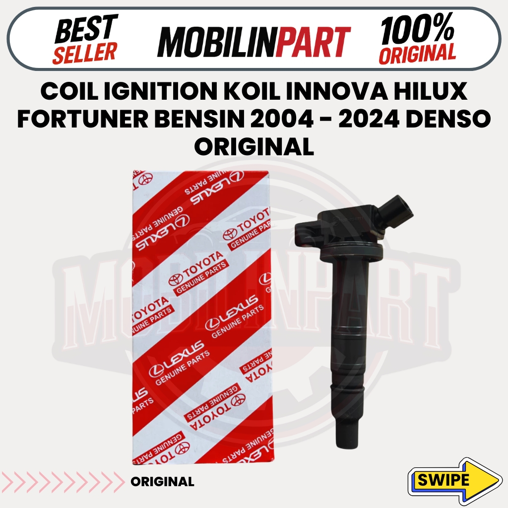Coil Ignition Koil Innova Hilux Fortuner Bensin 2004 - 2024 Denso Original