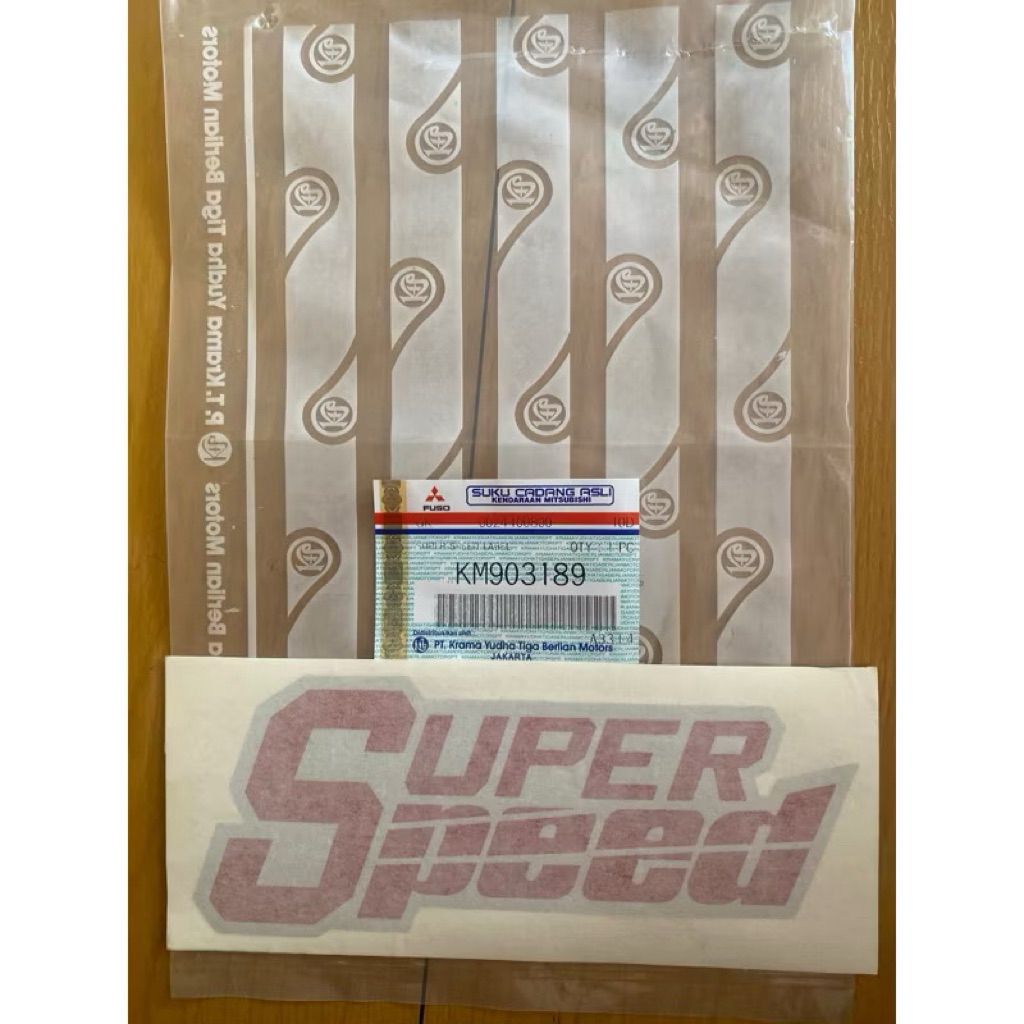 Stiker sticker SUPER SPEED Canter Orisinil KM903189