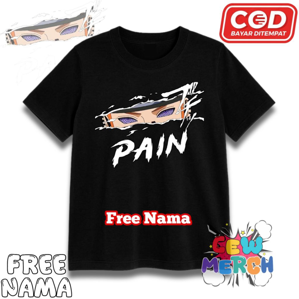 Kaos Anak PAIN NARUTO - T shirt anak PAIN NARUTO - Kaos Anak Free Nama