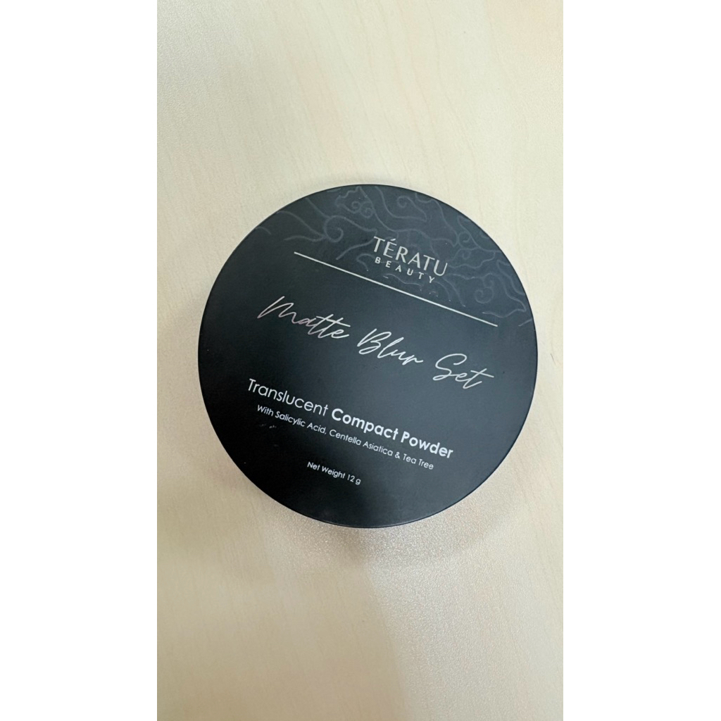 PL teratu matte blur set translucent compact powder