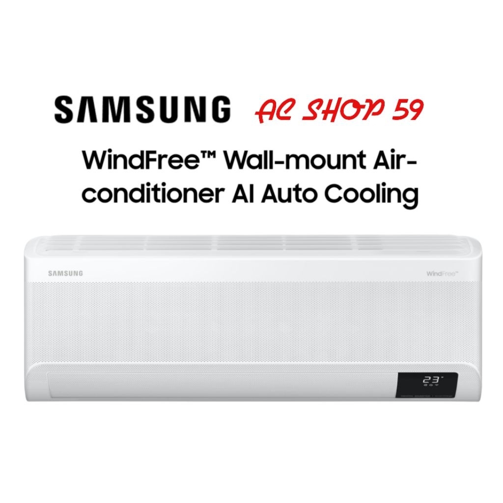 SAMSUNG AR18BYFANWKNSE AC WindFree Lite w/ Digital INVERTER 2PK Auto Clean New