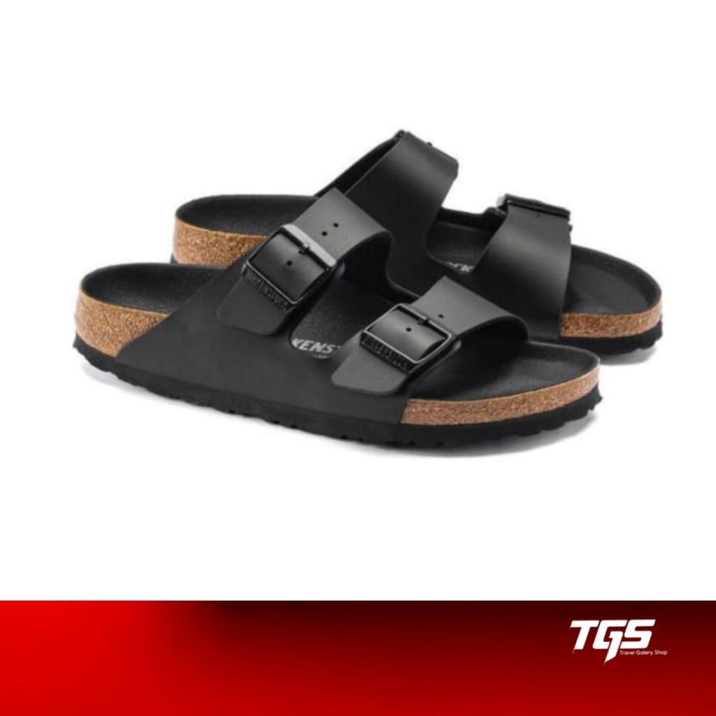 Birkenstock Sandal Pria Arizona Birkoflor Trifles Black -