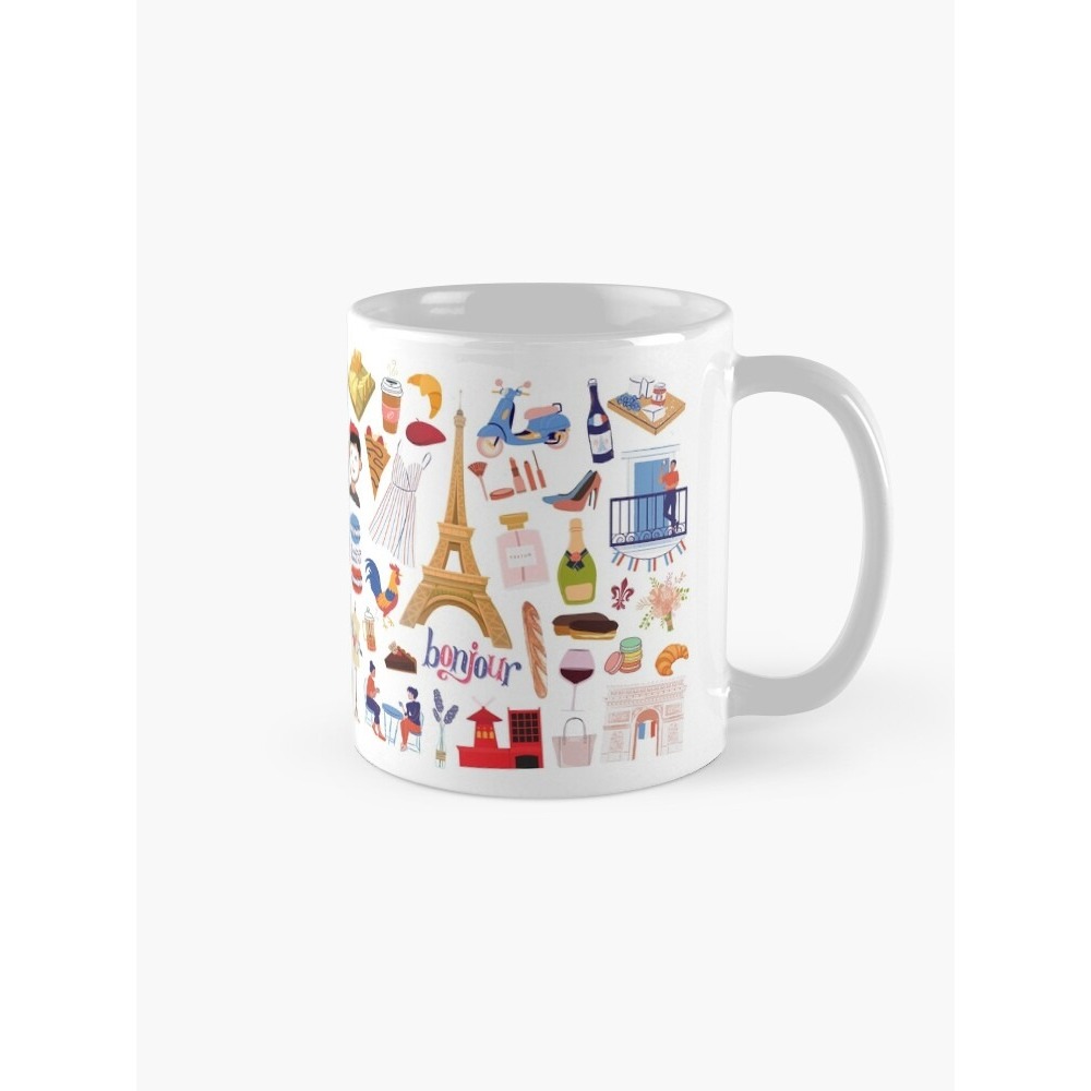 France Travel Icons Coffee Mug