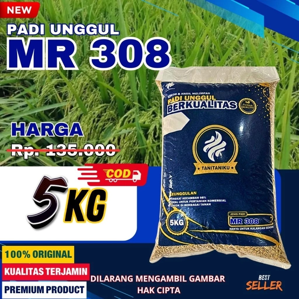 BENIH PADI MR 308 KEMASAN 5KG
