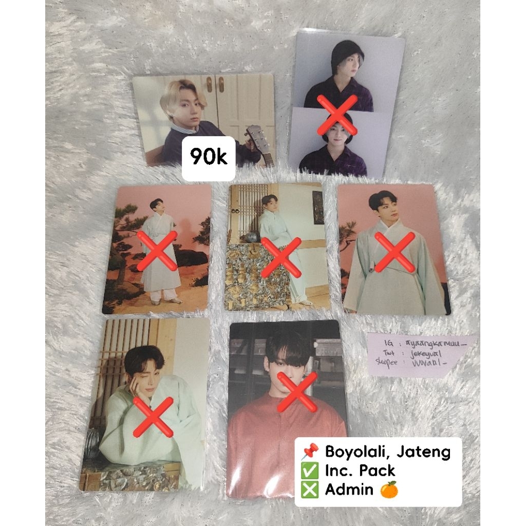 [OFFICIAL] [MPC] JUNGKOOK BTS || Mini Photocard Jungkook Dalmajung Bundle Mots On:e, Jungkook Film V