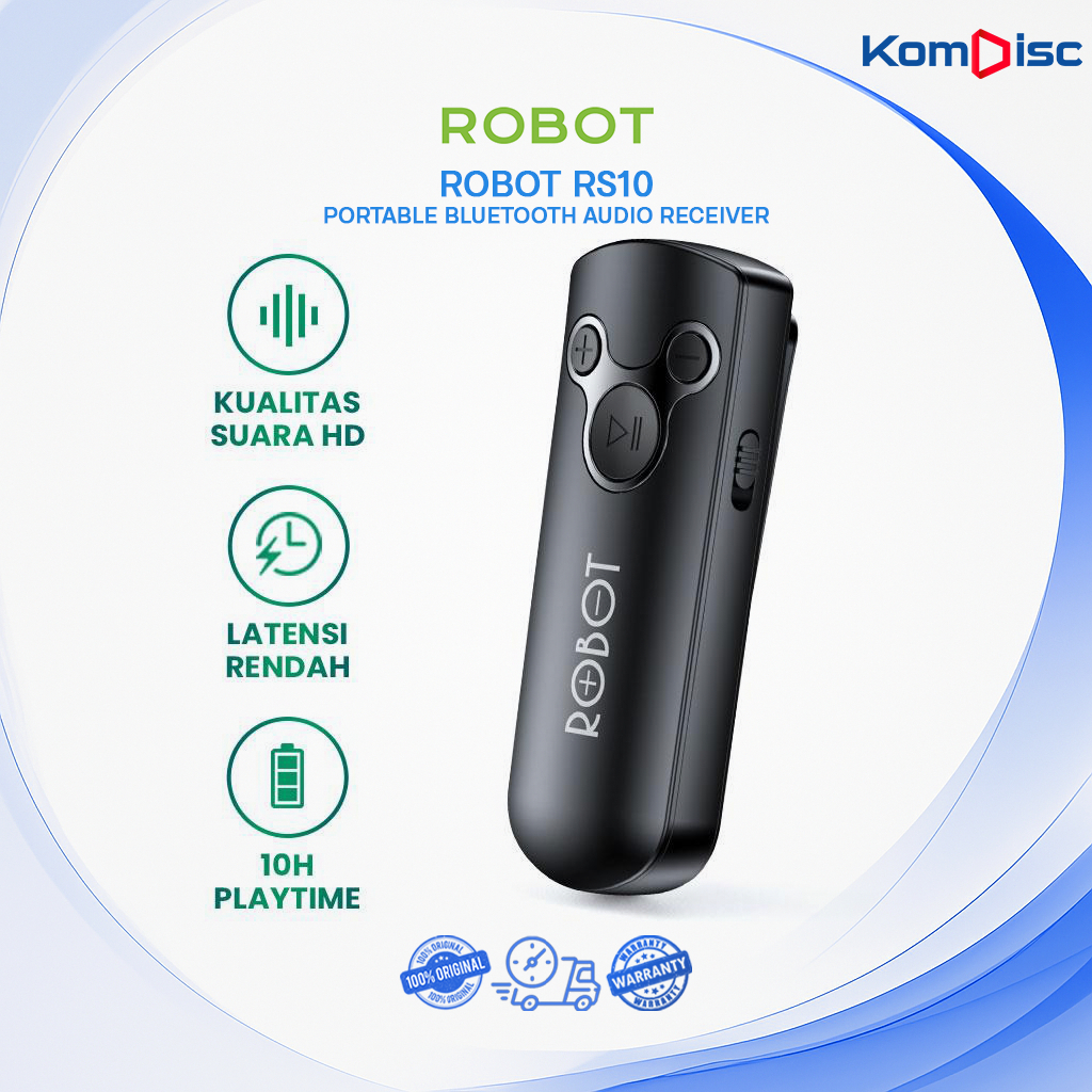 ROBOT RS10 Bluetooth Audio Receiver Small & Portable