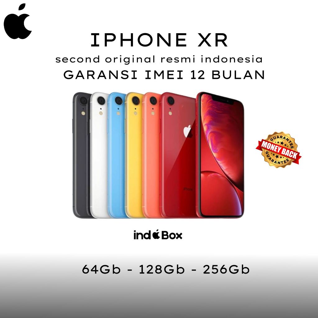 iPhone XR Second iBox Resmi IMEI Permanen 100% Original FULLSET 64GB 128GB 256GB