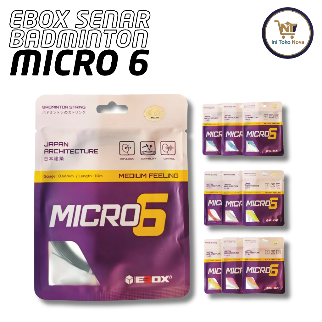 Ebox Senar Badminton Micro 6, Ebox Micro 6
