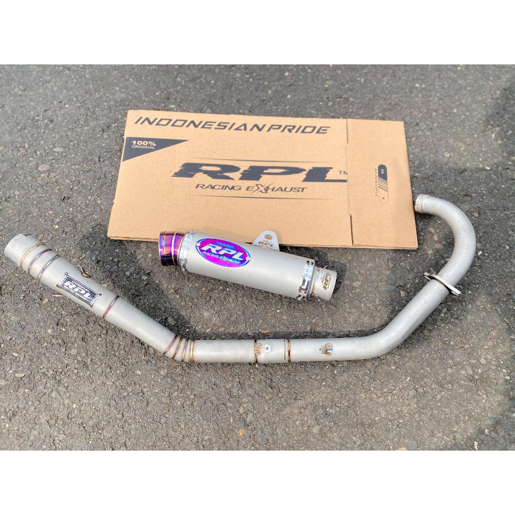 Knalpot Komorod Redleo Sandblas Titanium Vixion Sonic Mx king CBR R15 Original RPL Racing Exhaust