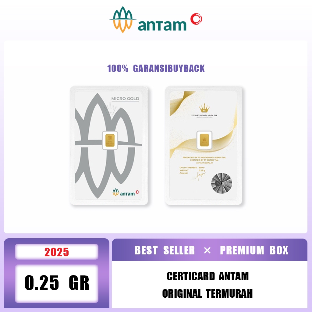 0.25 gram terbaru antam bisa pakai