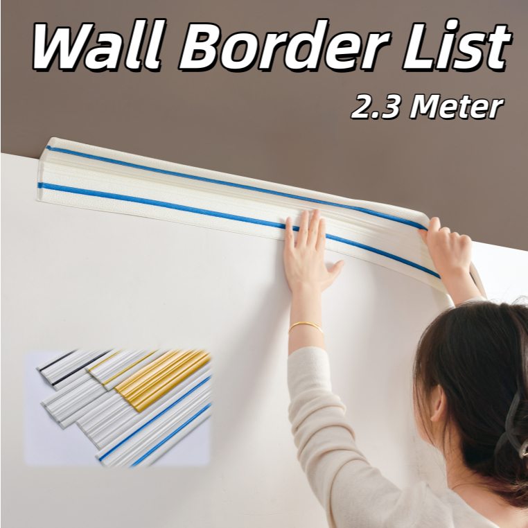 List Foam Wallpaper Foam 3D List Wall Border List 2.3 Meter Wallborder Foam 3D Walpaper List Foam St