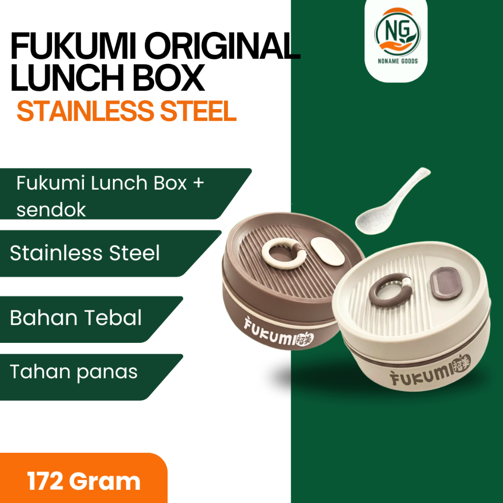 FUKUMI LUNCH BOX SET (LUNCH BOX & SENDOK MAKAN) | Limited Edition