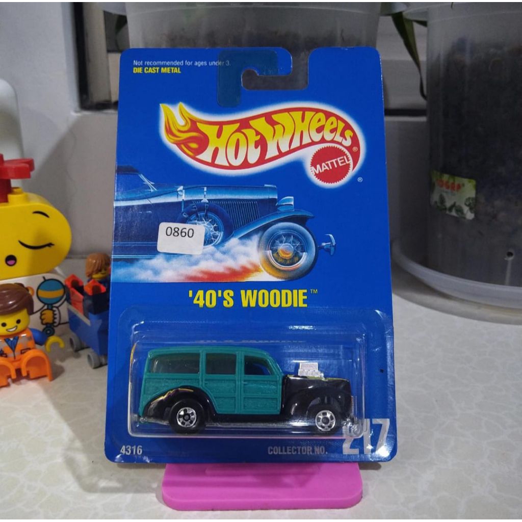 Hot Wheels 1991 Blue Card 40 Woodie