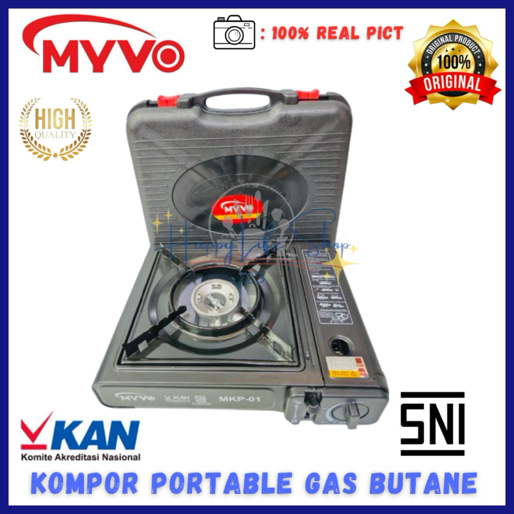 Kompor Gas Portable MYVO / Kompor Gas Portable + Koper / Kompor Gas Camping