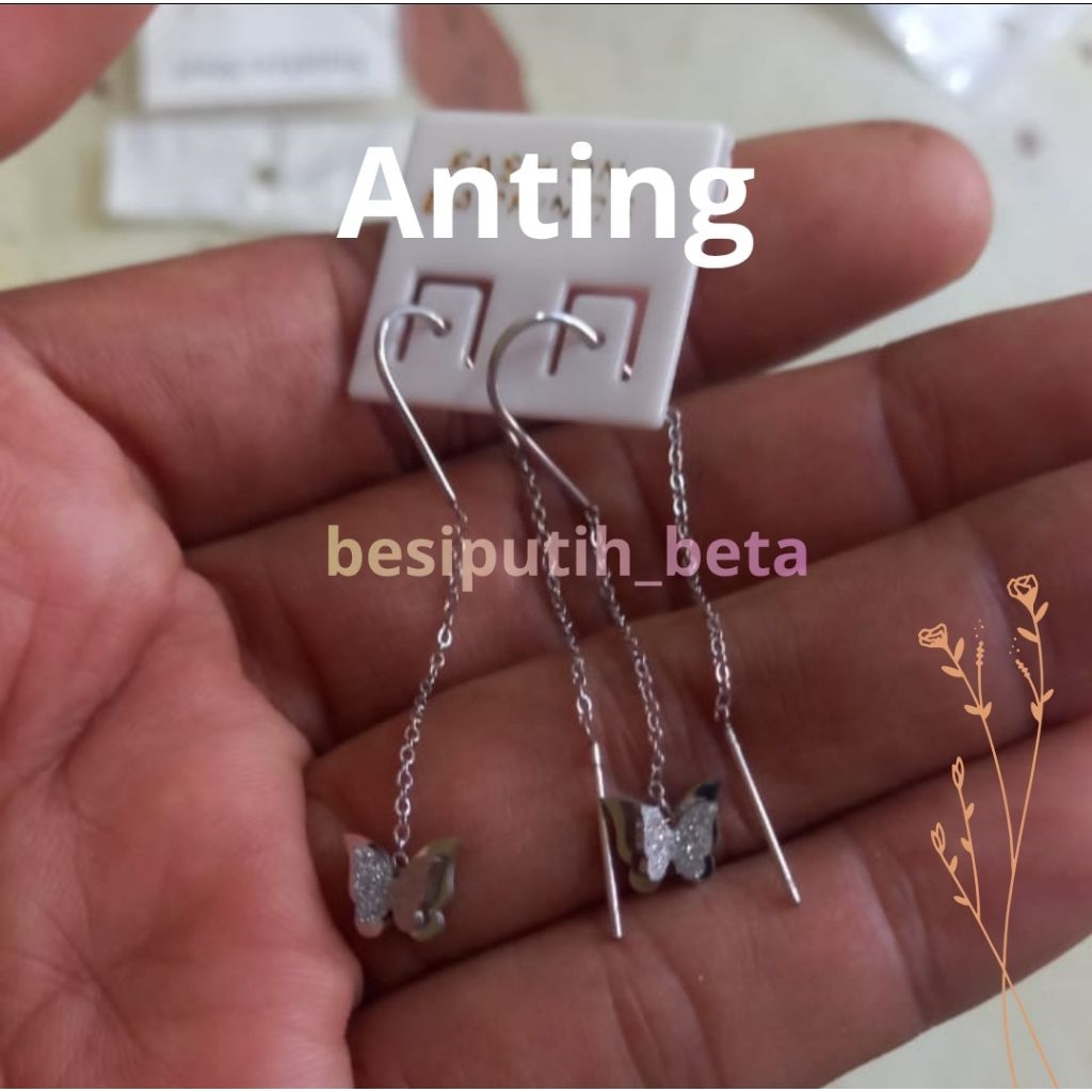 anting besi putih ambon / besi putih asli