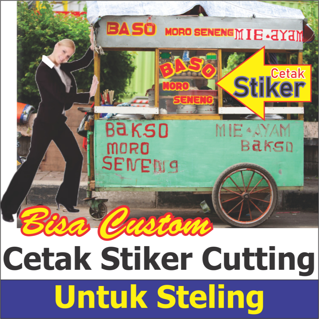 stiker untuk steling jualan