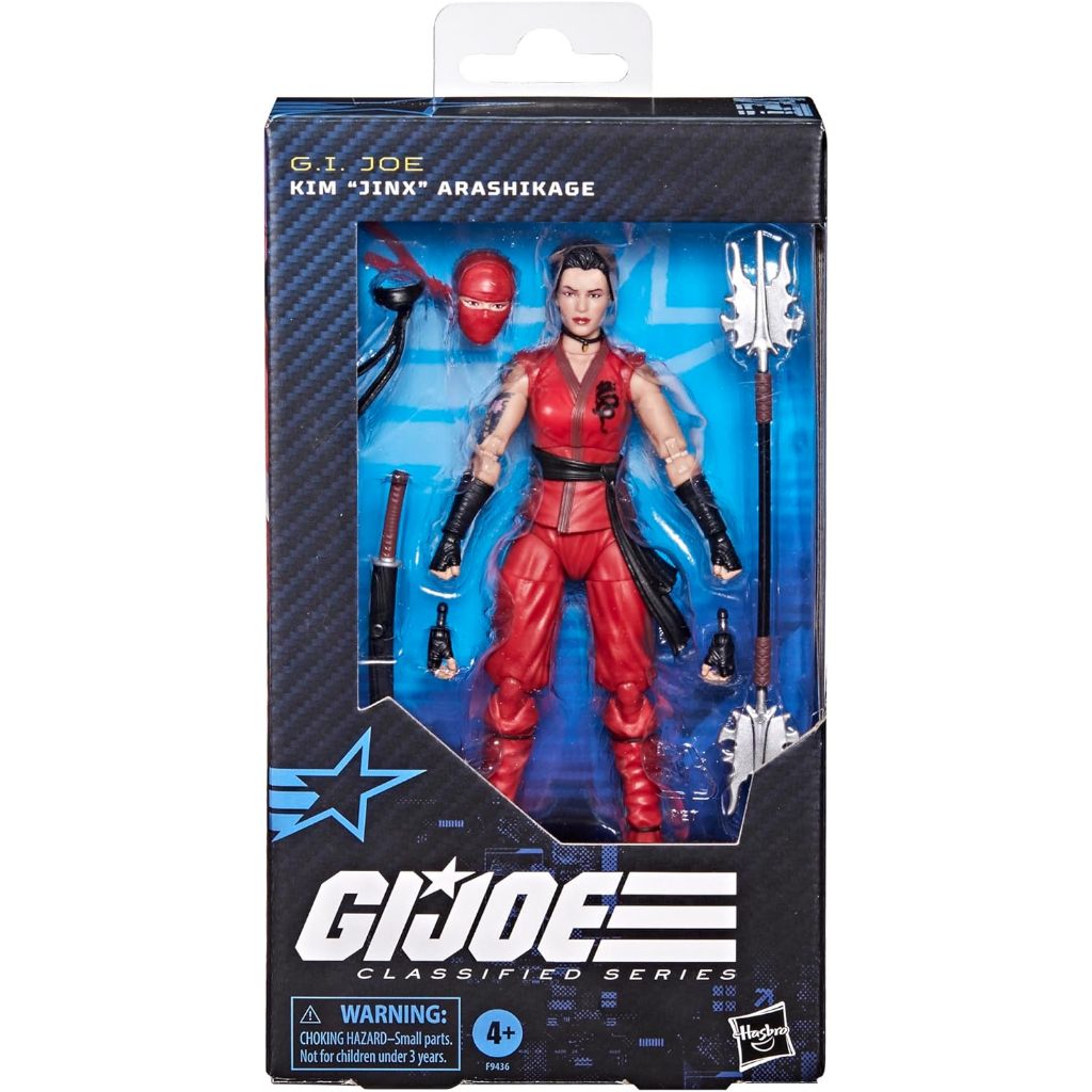 G.I. Joe Classified Series #124, Kim Jinx Arashikage, Collectible 6-Inch Ninja Action Figure with 7 