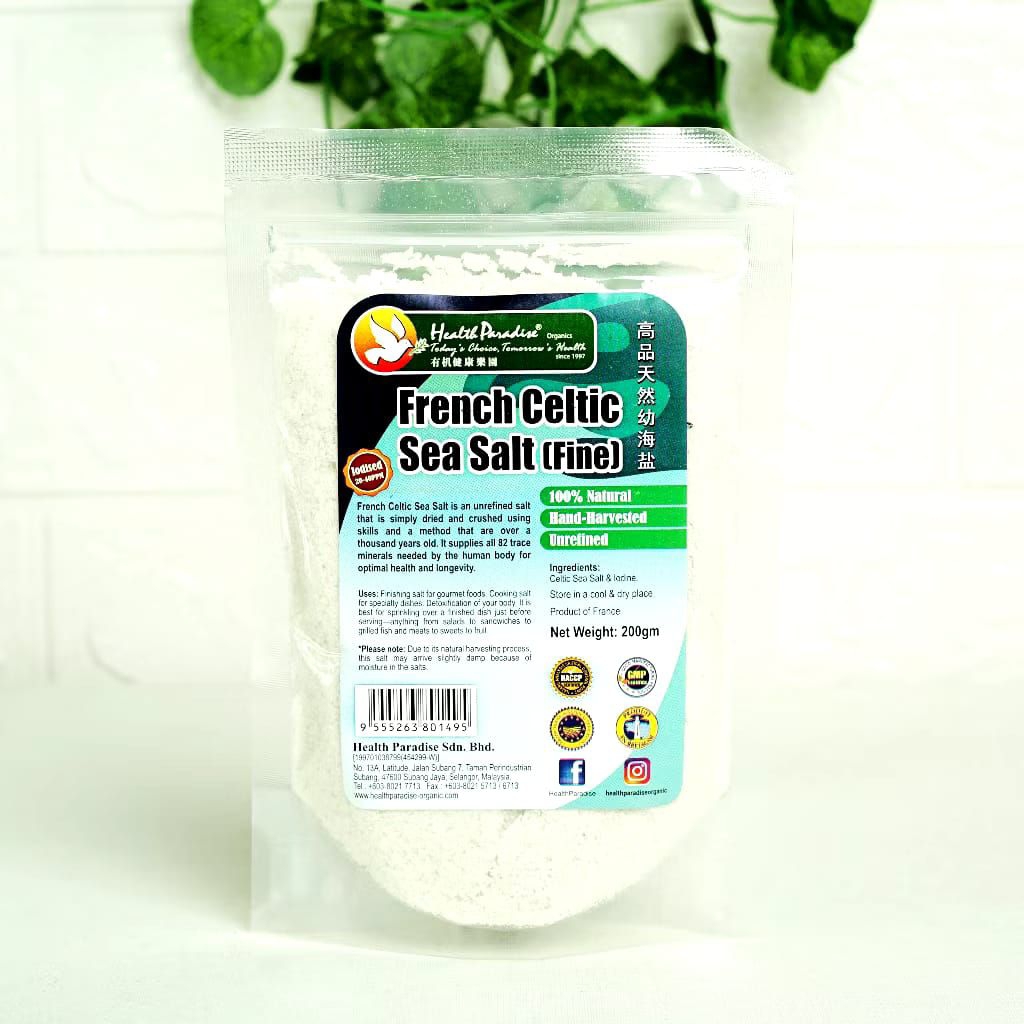 Hp French Celtic Sea Salt Fine and Coarse 200gram