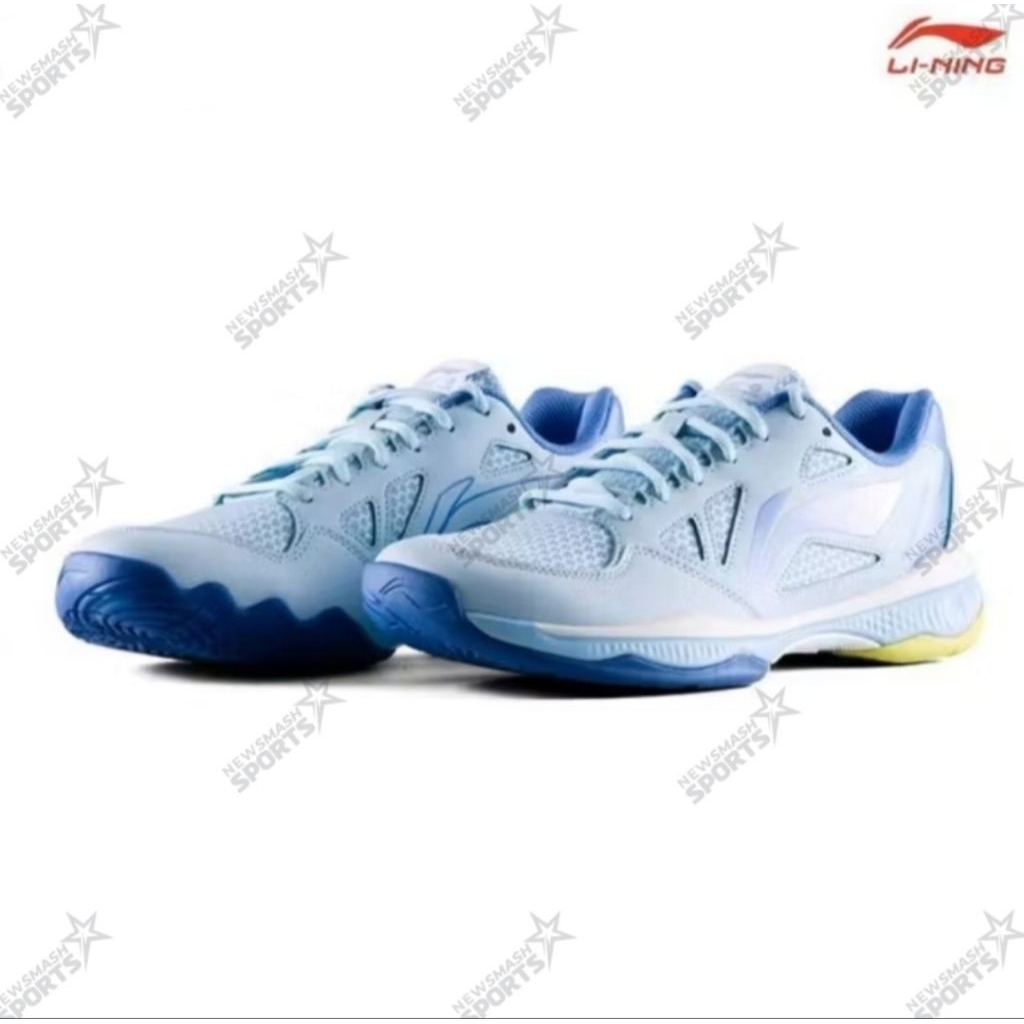 sepatu badminton lining halberd strike 0213 blue/cobalt