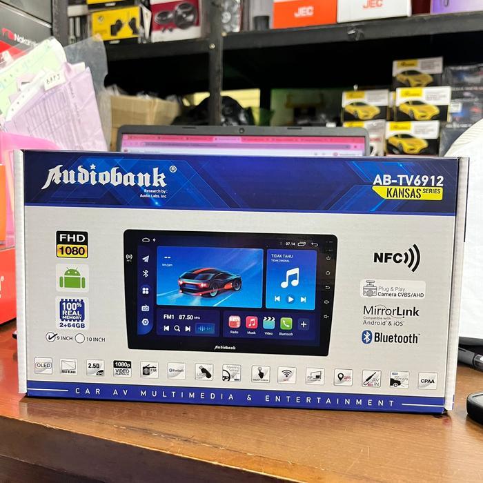 Headunit Android Audiobank 9 Inch AB-TV6912 / Android 9 Inch Audiobank