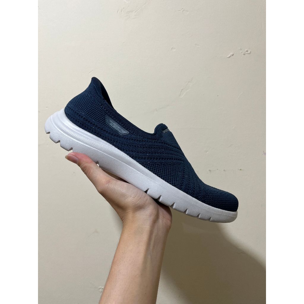 SEPATU WANITA SKECHERS ON THE GO FLEX EXCELLENCY NAVY 138100NVY ORIGINAL