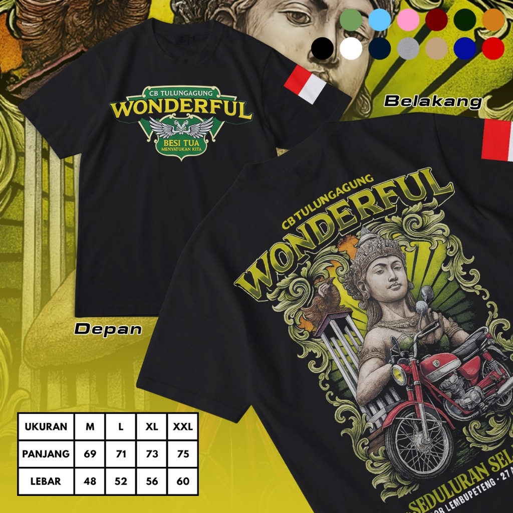 Kaos ACARA WONDERFUL CB TULUNGAGUNG 2025