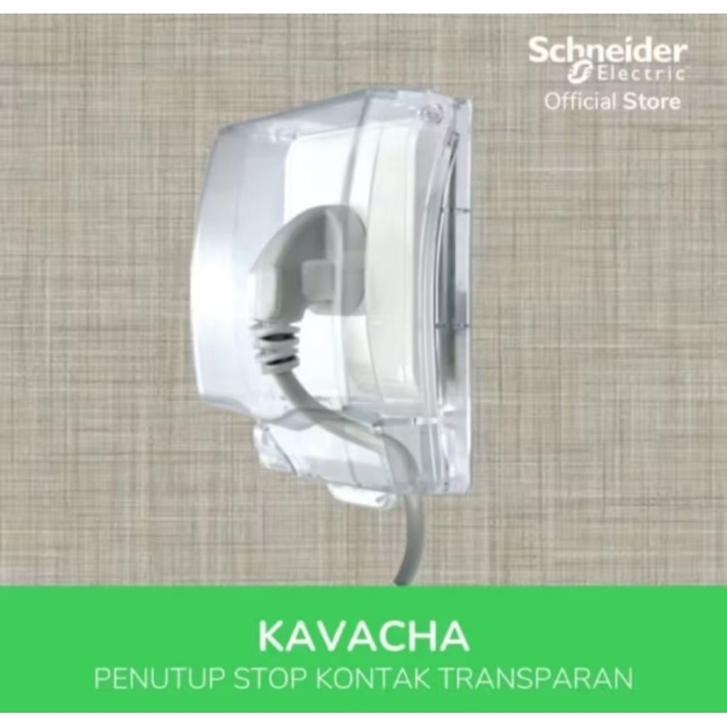 ORIGINAL SCHNEIDER KAVACHA COVER WATERPROOF STOP KONTAK SAKLAR E223R_TR / PENUTUP STOK KONTAK TRANSP