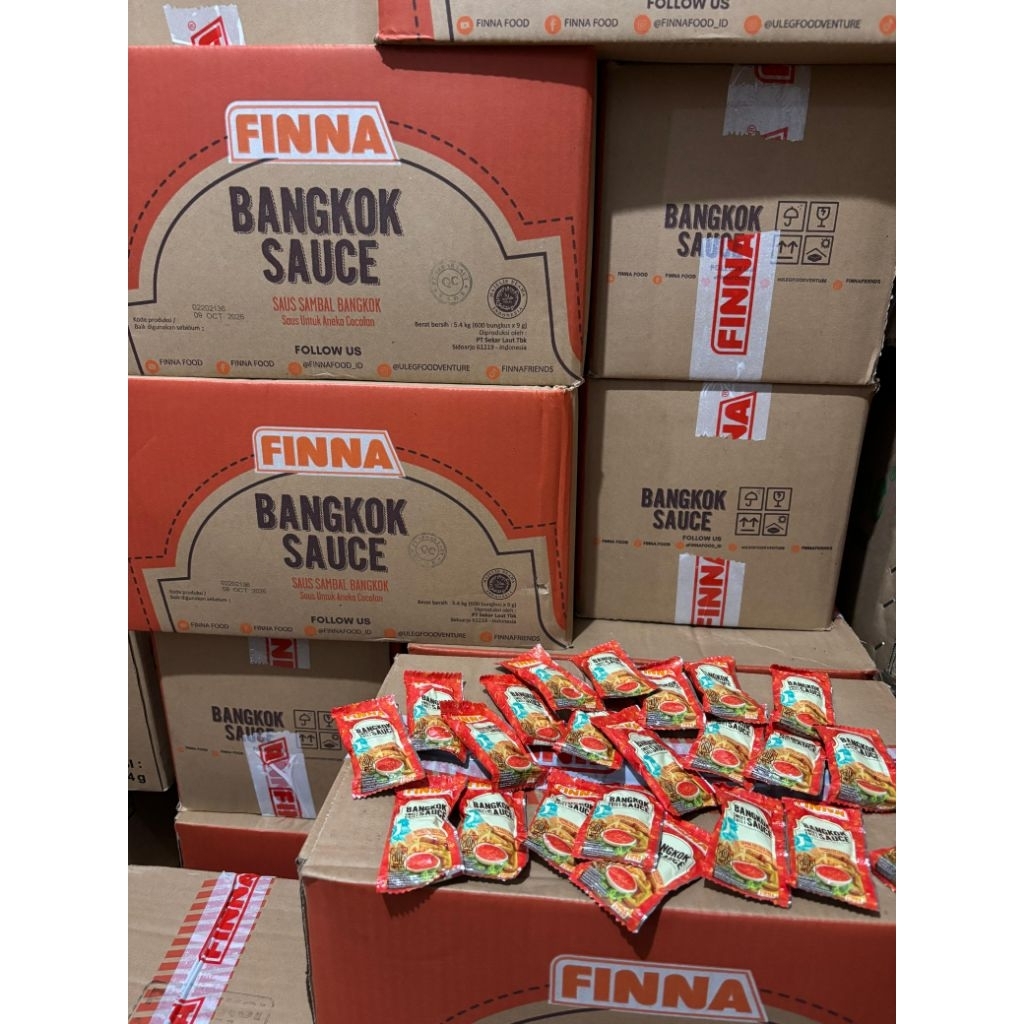Finna Saus Bangkok Saos Bangkok Sauce Sachet (1 DUS ISI 600 PCS)