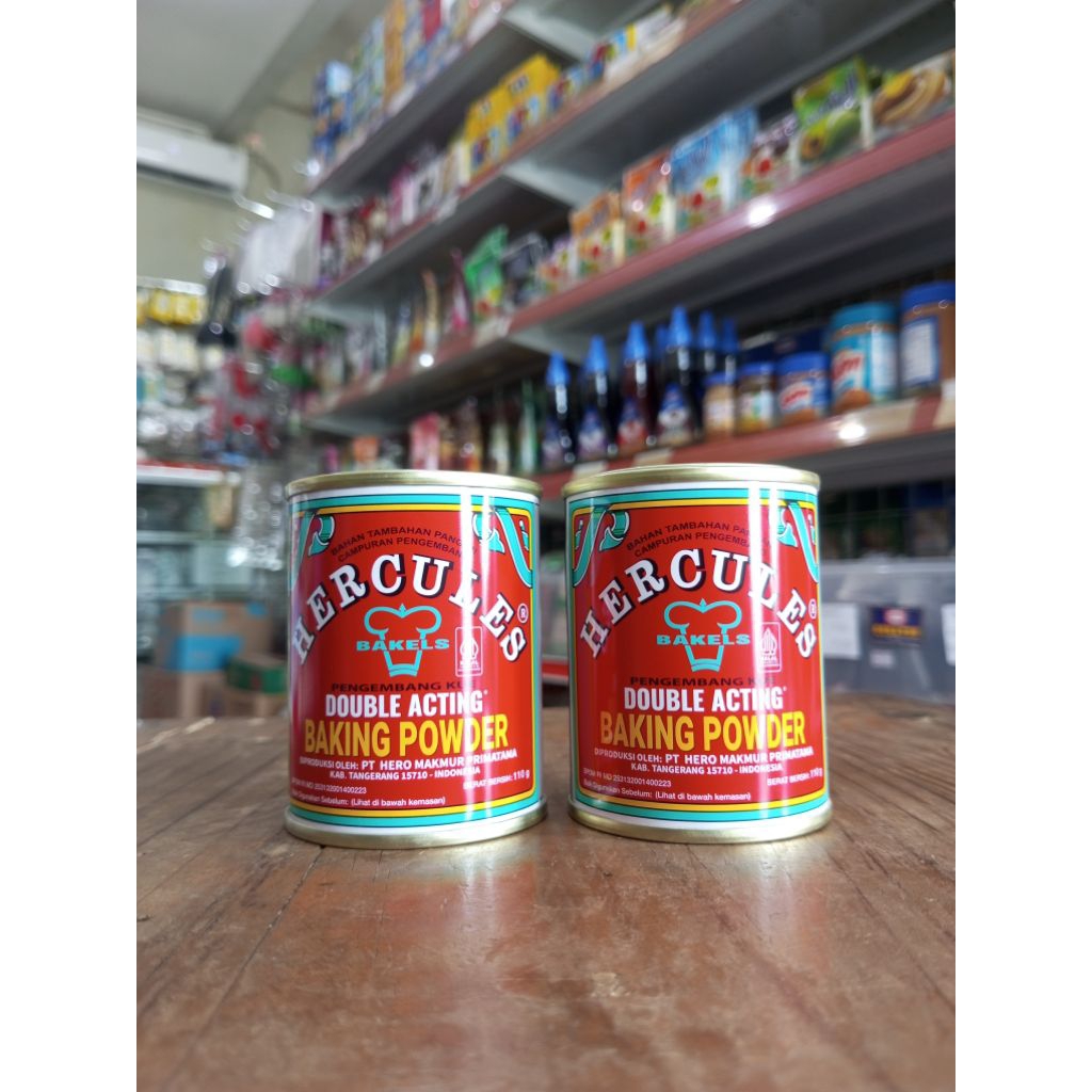 Hercules Baking Powder Double Acting Kemasan 110gr | Baking Powder | Baking Powder Double Acting