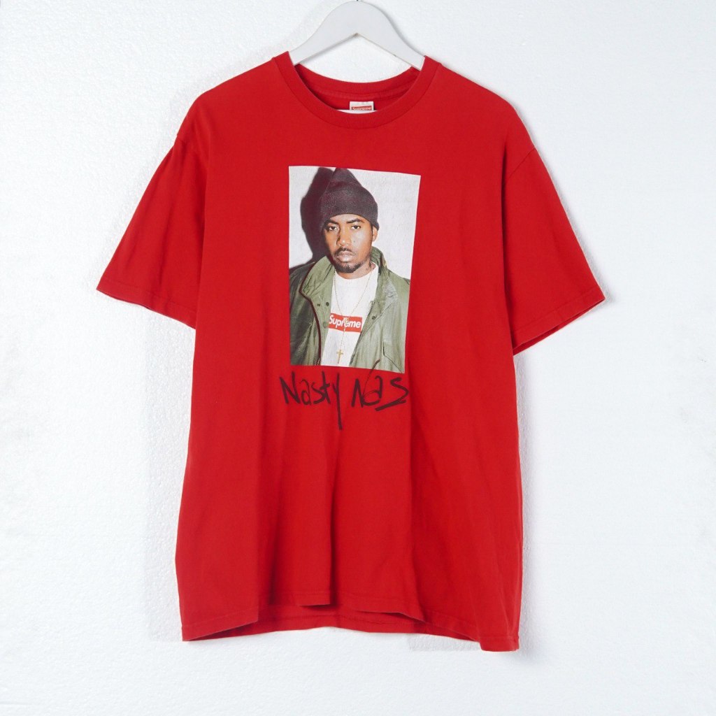 PRELOVED Kaos SUPR NASTY NAS RED COLLECTOR ITEM TSHIRT 100% ORIGINAL