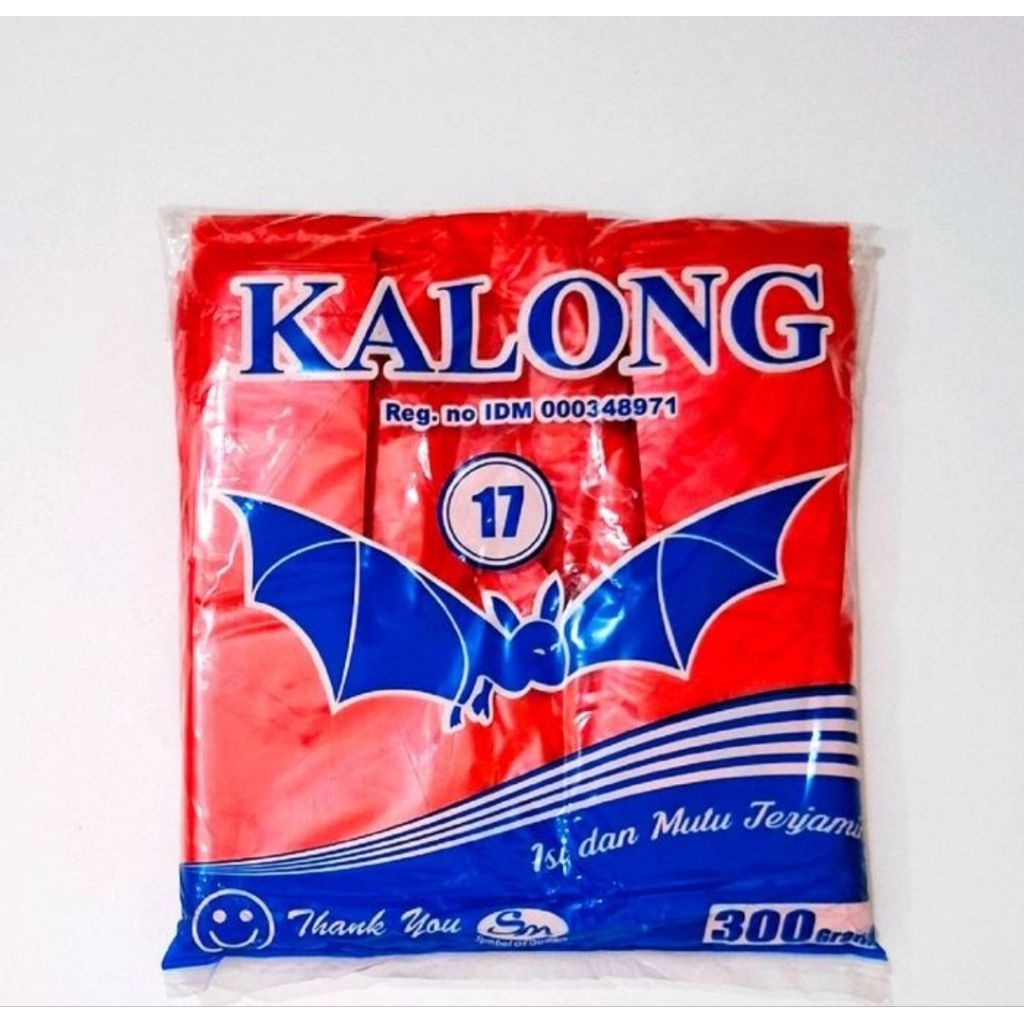 HDPE Kantong Plastik Warna Merah Merk Iguana Uk. 17