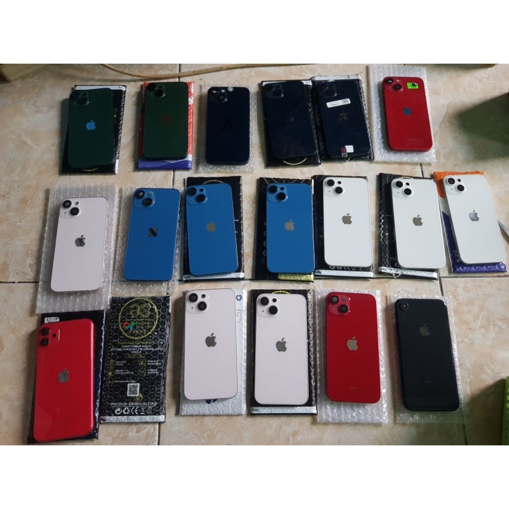 HOUSING BACDOR TUTUP BELAKANG  BAZEL IPHONE XR, 11,12,13, LAYAK PAKAI MINUS LECET PEMAKAIAN  KONDISI