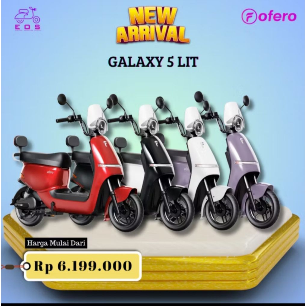 Sepeda Listrik OFERO GALAXY 5 LITHIUM