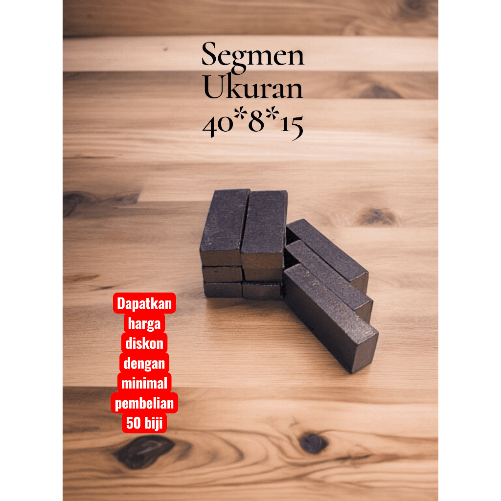 segmen batu alam dan mata bor sumur 40x8x15 bisa satuan