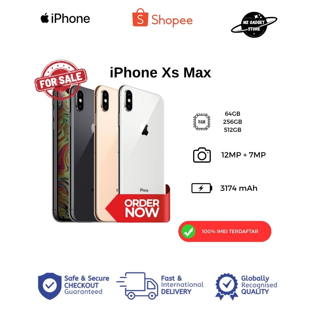 iPhone Xs Max 64GB iBox Second