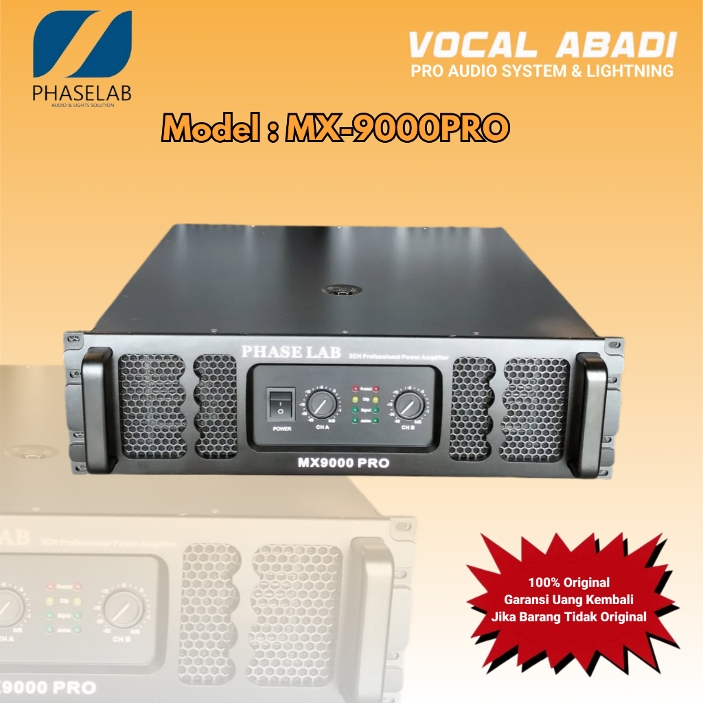 POWER AMPLIFIER PHASELAB MX-9000PRO