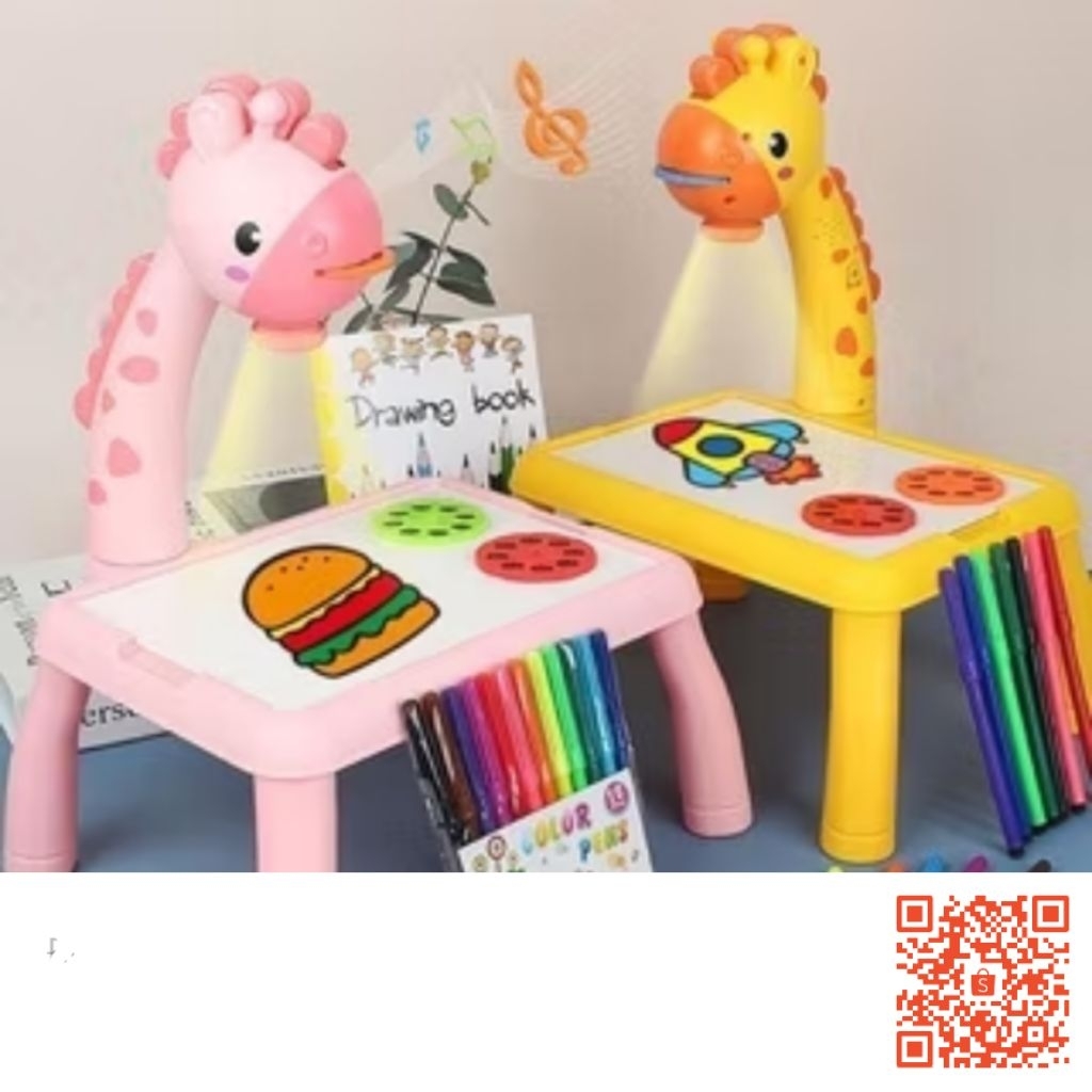 MEJA GAMBAR PROYEKTOR ANAK