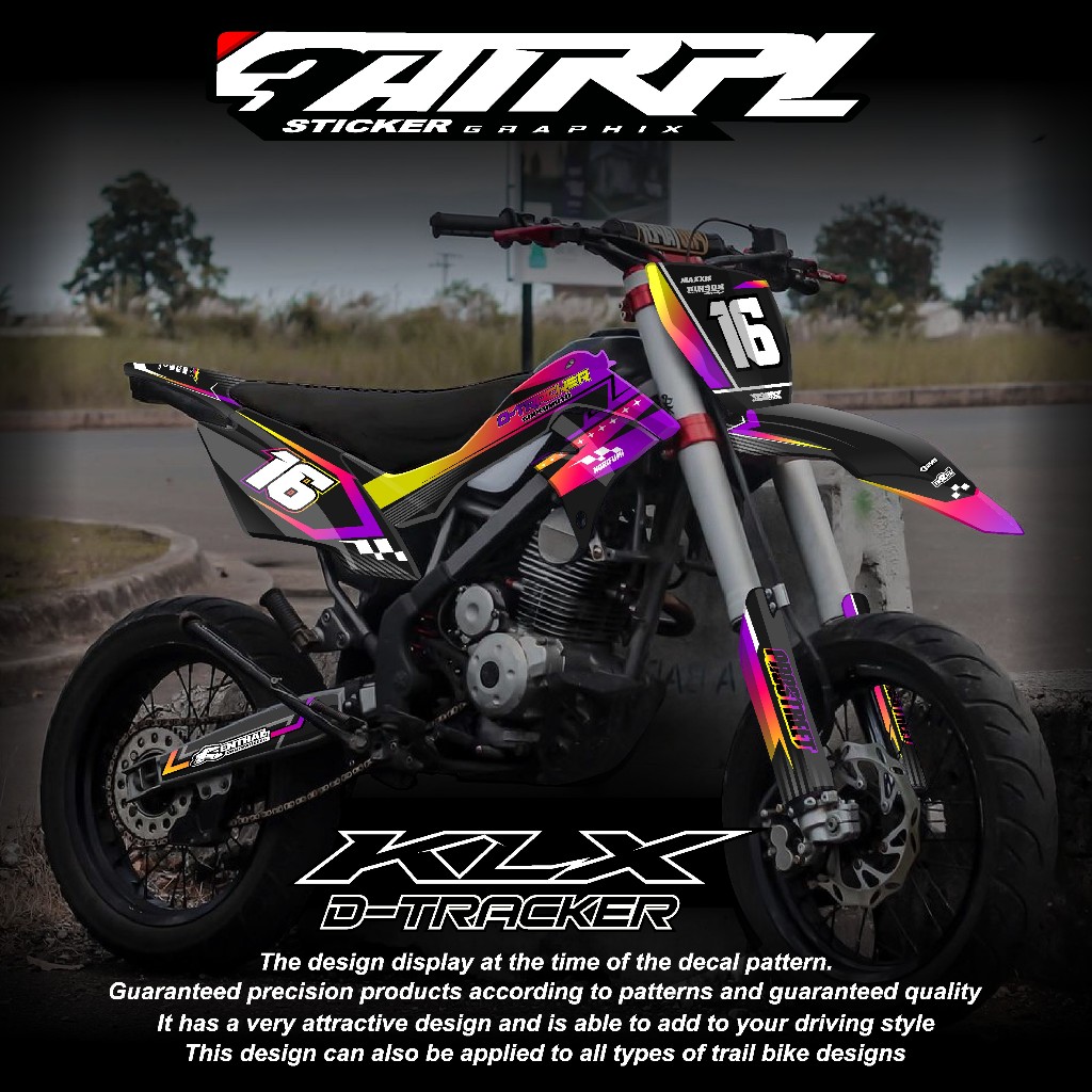 DECAL DTRACKER 150 stiker dekal klx dtracker full body custom decal klx dtracker hologram decal pela