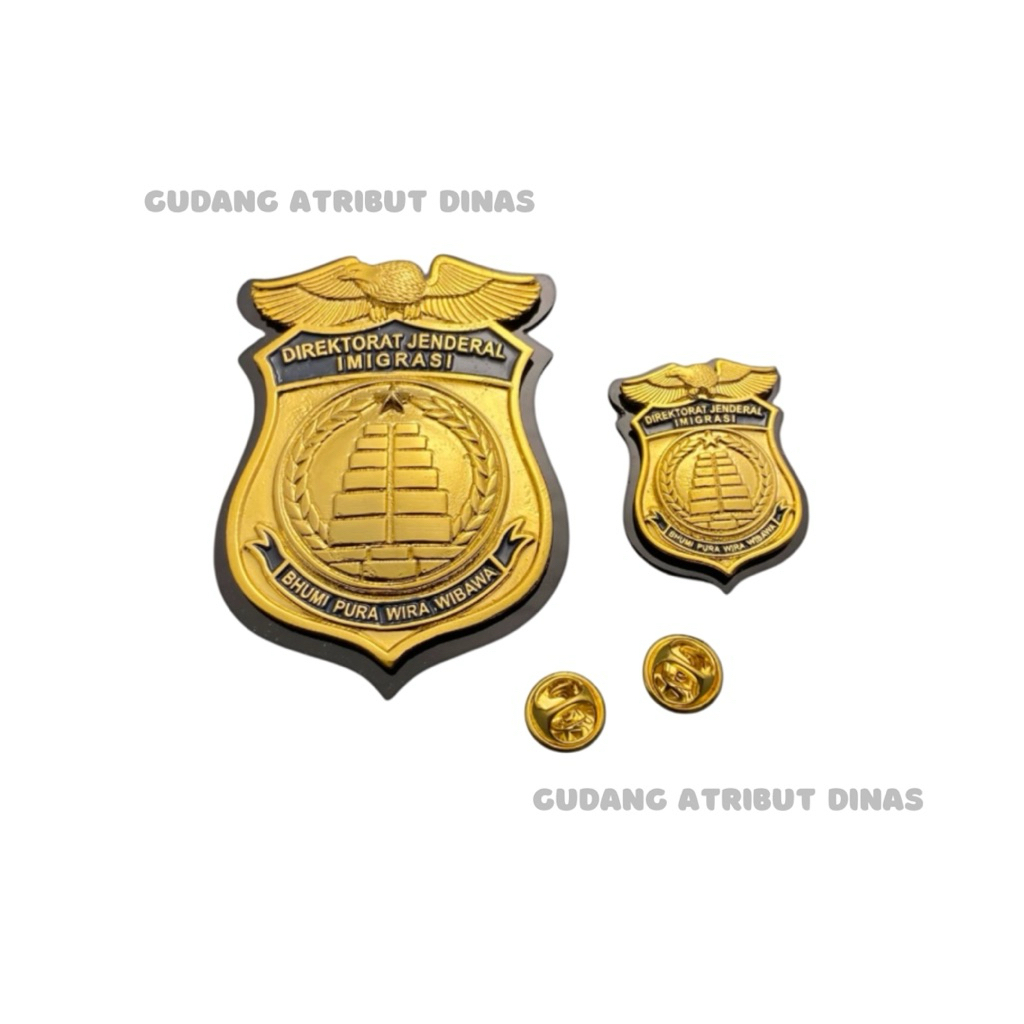 Brevet Kewenangan Imigrasi Standart/Pin Kewenangan Imigrasi Standart/Atribut Imigrasi/Atribut Dinas/
