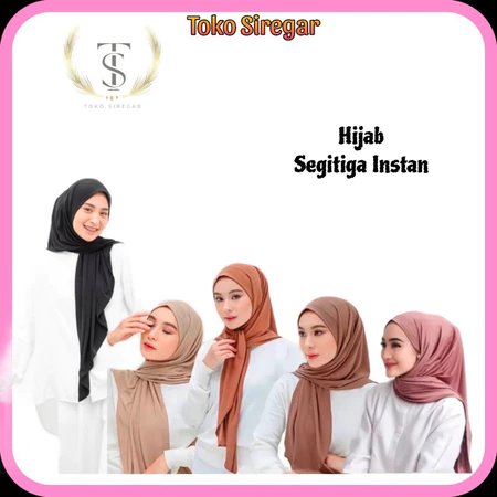 TS || JILBAB SEGITIGA INSTAN JESEY || JILBAB TANPA PET