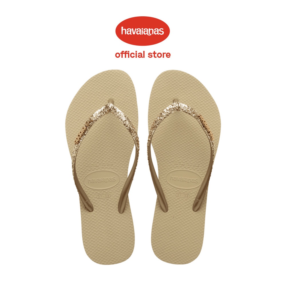 Havaianas Slim Glitter Ii 0154-Sand Grey - Sandal Wanita