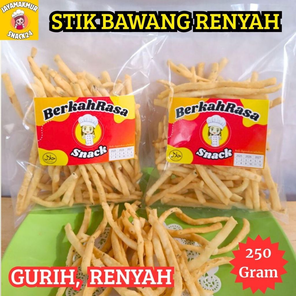 Stik bawang 500 gram renyah | camilan sistik bawang gurih