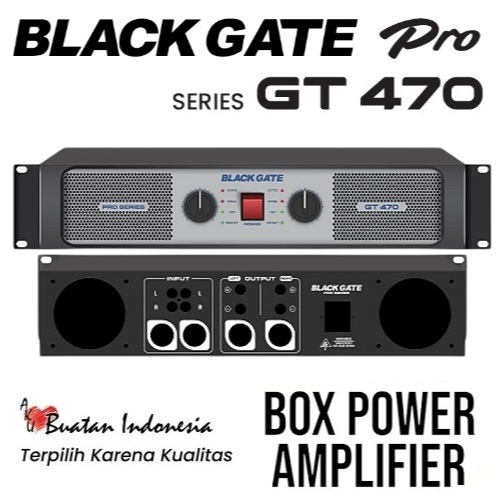 Box Amplifier Profesional BLACK GATE SERI GT470 Bok Spek Speaker BALAP Audio Sound System GT-470