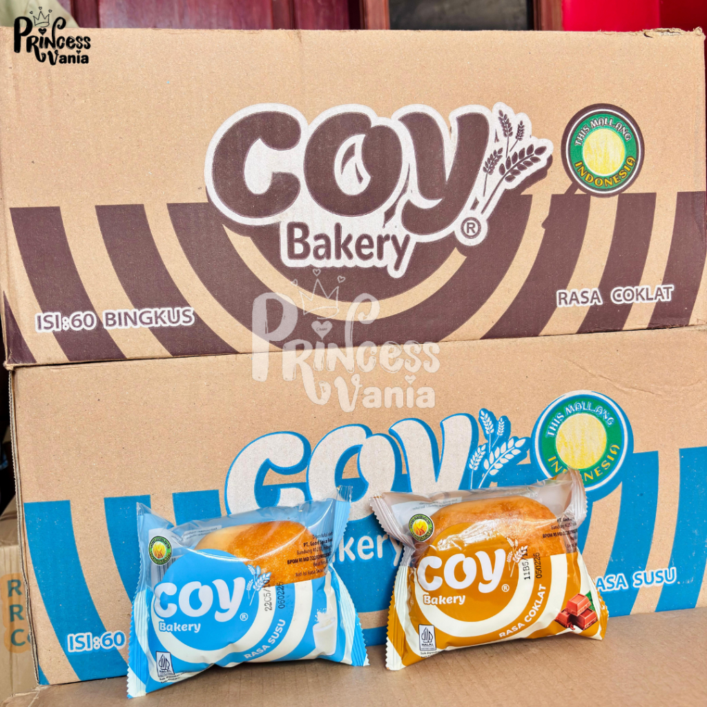 GROSIR COY BUN BAKERY ROTI ISI RASA SUSU COKELAT 1 DUS ISI 60PCS