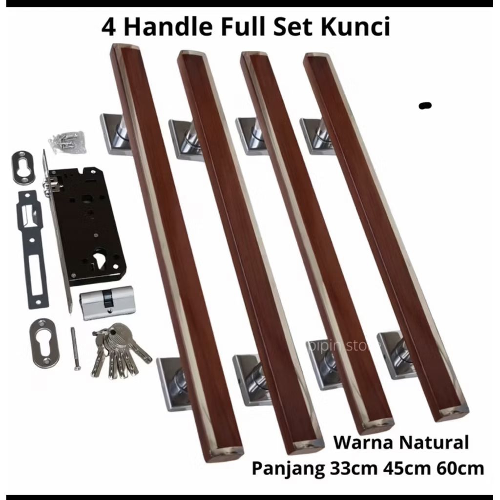 handle pintu gagang pintu paket 4pcs untung pintu kupu tarung/dua pintu model ktk minimalis