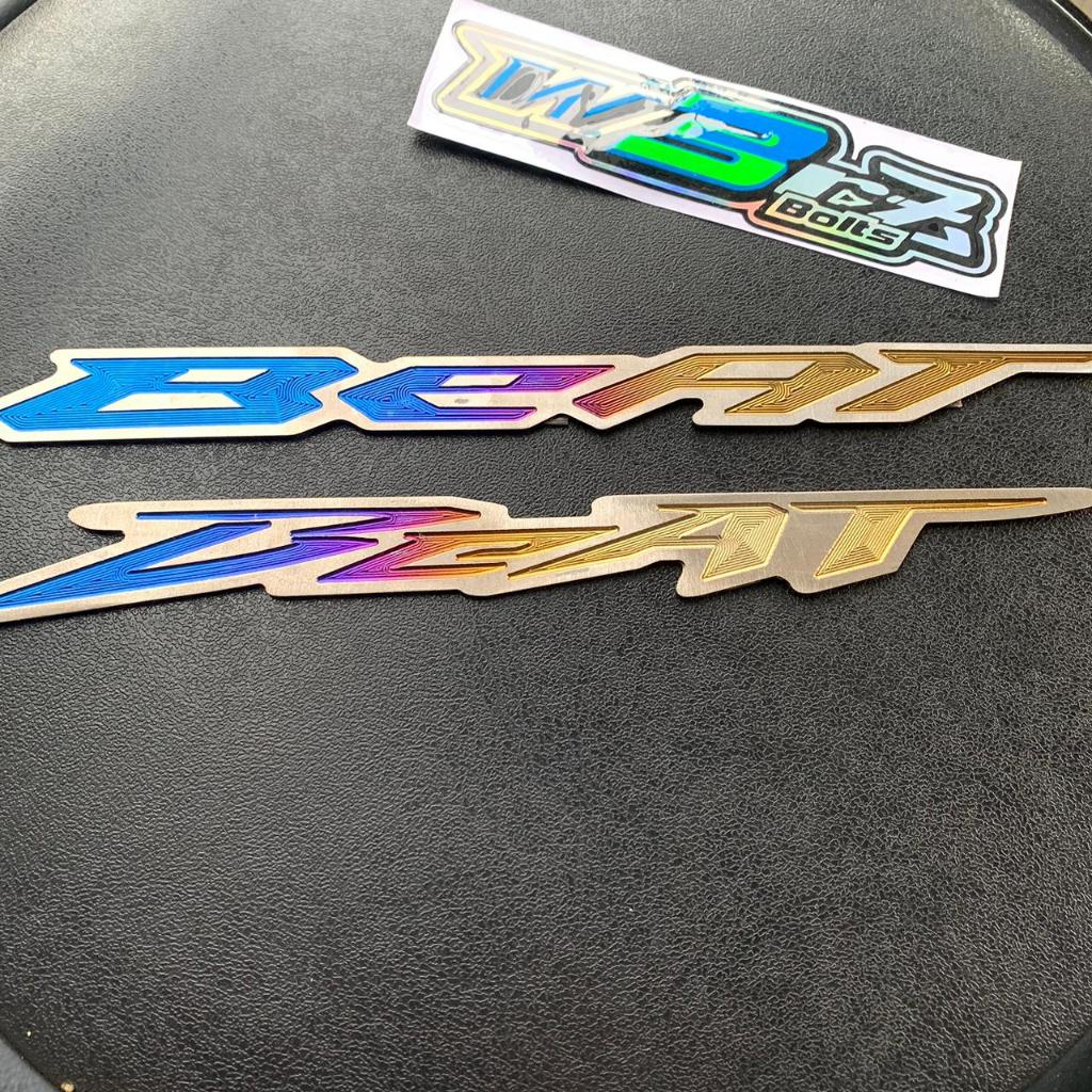 LOGO EMBLEM TITANIUM  BEAT TITANIUM ORIGINAL