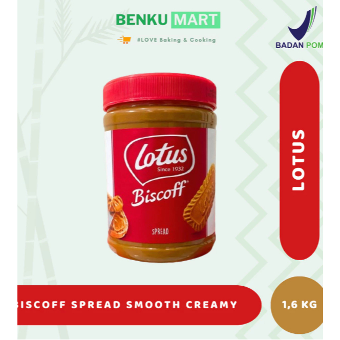 Biscoff lotus Spread smooth/original 1.6 kg | Selai Lotus Biscoff